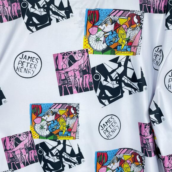 NWT Swiminista James Peter Henry Good Vibes Long Sleeve Rashguard Top Mens M - Picture 4 of 9